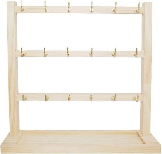 3 Layers of Wooden Display Eacks by Unknown