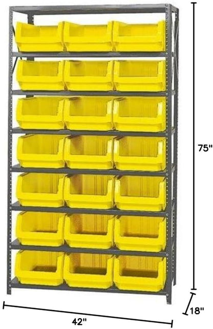 Quantum Storage Systems MSU-532BL Solid Heavy Duty 8 Shelves 21 MAGNUM Blue - Image 2