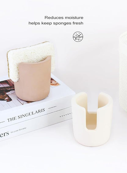 Stone Sponge Holder for Countertop Organizer, Quick Dry Diatomite Sponge Holder - Image 9