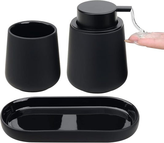 BosilunLife Black Bathroom Accessory Set by BosilunLife