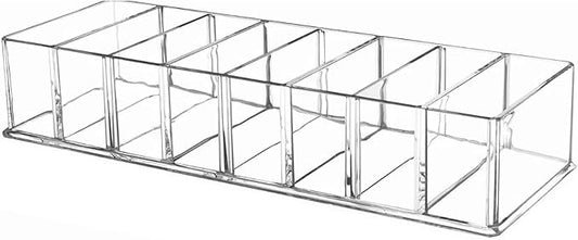 JUOPZKENN Transparent Acrylic Makeup Stand, 8 Spaces Eyeshadow Palette Organizer by JUOPZKENN
