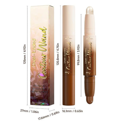 evpct Nuetral Nude & Silver Shimmer Cream Contour Stick Face Body Makeup Dual - Image 7