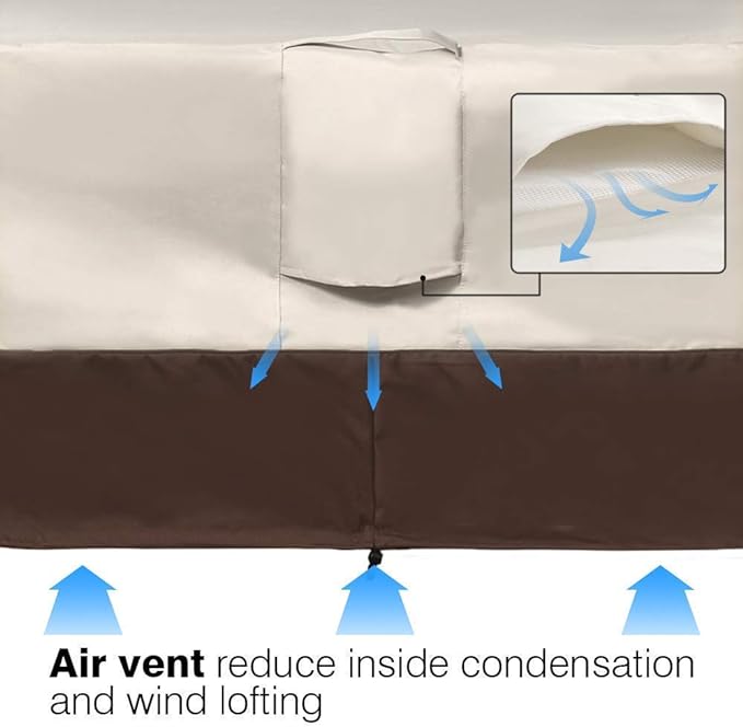 VAILGE Heavy Duty Deep Patio Sofa Cover, 100% Waterproof Outdoor Sofa Cover - Image 7