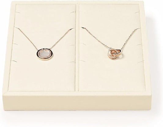 Oirlv Microfiber Jewelry Pendant Display Tray Jewelry Necklace Organizer by Oirlv