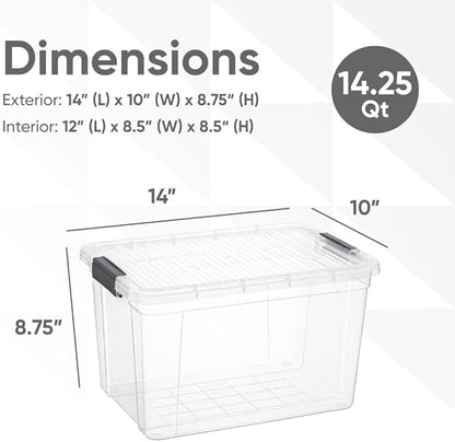 Superio Clear Storage Boxes - Image 2