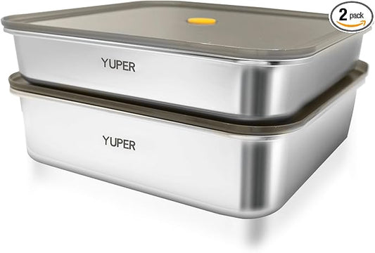 YUPER Stainless Steel Food Containers, Meal Prep Containers, Bacon Cheese by YUPER