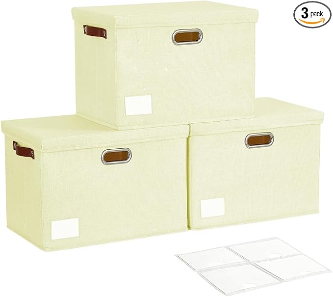 17" Large Collapsible Storage Bins by Roobyl