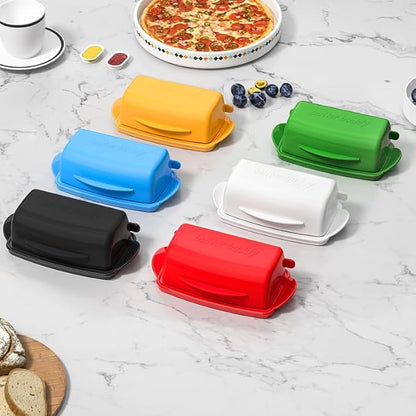 Butter Dishes with Lid for Countertop Refrigerator, Plastic Butter Dish Clear - Image 7