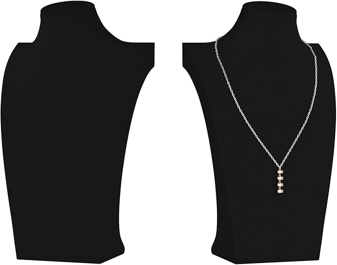 Necklace Bust Display Stand, Necklace Holder, Pendant Chain Necklace Organizer by KunGe