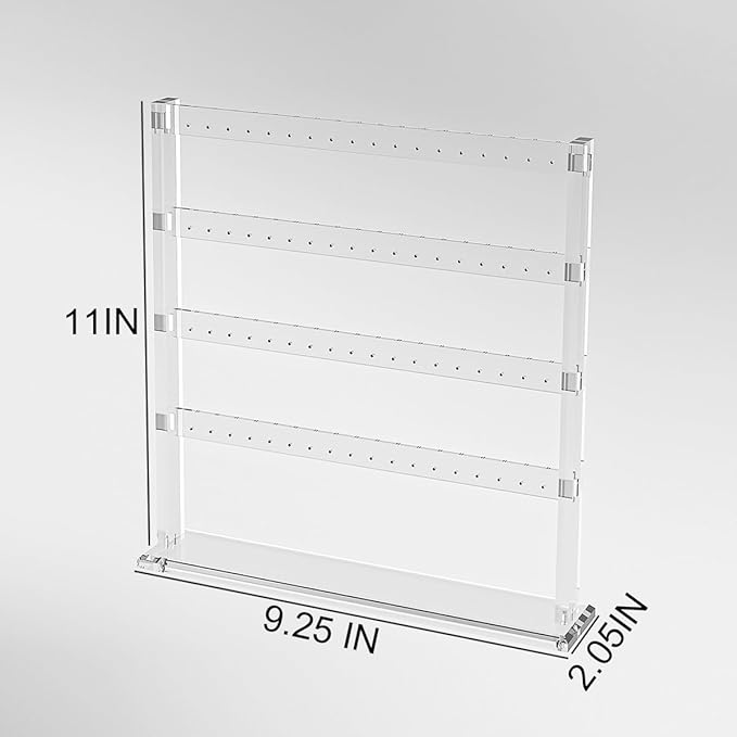 Coward Acrylic Earring Holder Stand, Tabletop Earring Jewelry Easel Display - Image 6