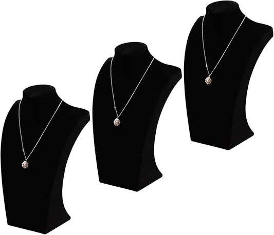 Coward 3Pcs Necklace Bust Stand Rack by FocusOnJewelryDisplay15yrs