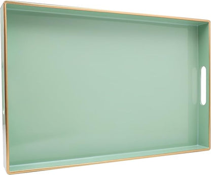 Spsyrine Green Decorative Serving Tray by Spsyrine