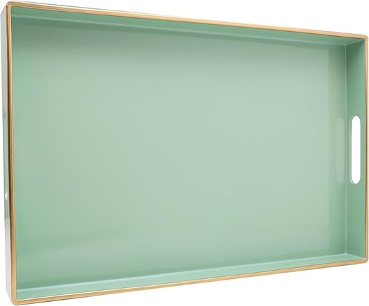 Spsyrine Green Decorative Serving Tray by Spsyrine