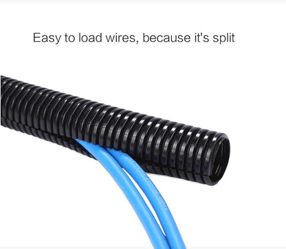 Alex Tech 50ft - 1/2 inch Split Wire Loom Tubing - Black - Image 5