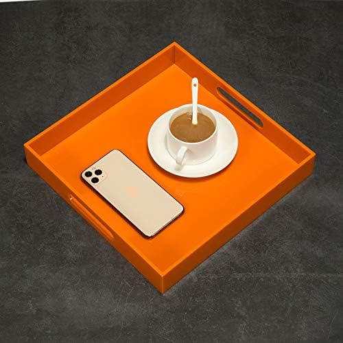 Orange Sturdy Acrylic Serving Tray - Image 6