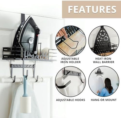 Farmhouse Ironing Board Hanger Wall Mount or Over the Door - Image 2
