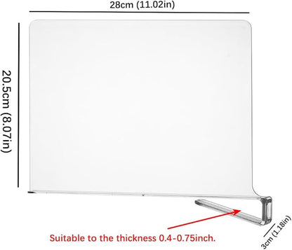 8-Pack Clear Shelf Dividers - Image 2