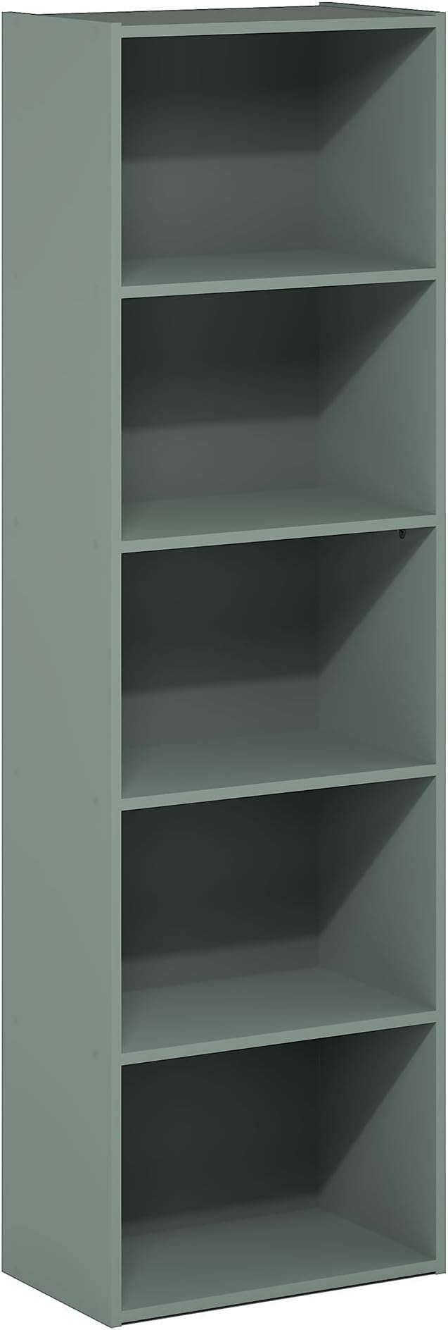 Furinno LUDER Book Shelf, 5-Tier Bookshelf, 9.4" x 15.8" x 52", - Image 5