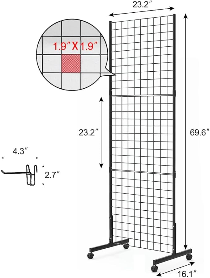 Eastern Tree 2 Packs 2'x 5' Six Pieces Gridwall Panels Stand - Image 3