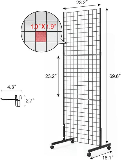 Eastern Tree 2 Packs 2'x 5' Six Pieces Gridwall Panels Stand - Image 3