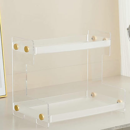 Bathroom Organizer Countertop, 2 Tier Bathroom Counter Organizer Kitchen Spice - Image 4