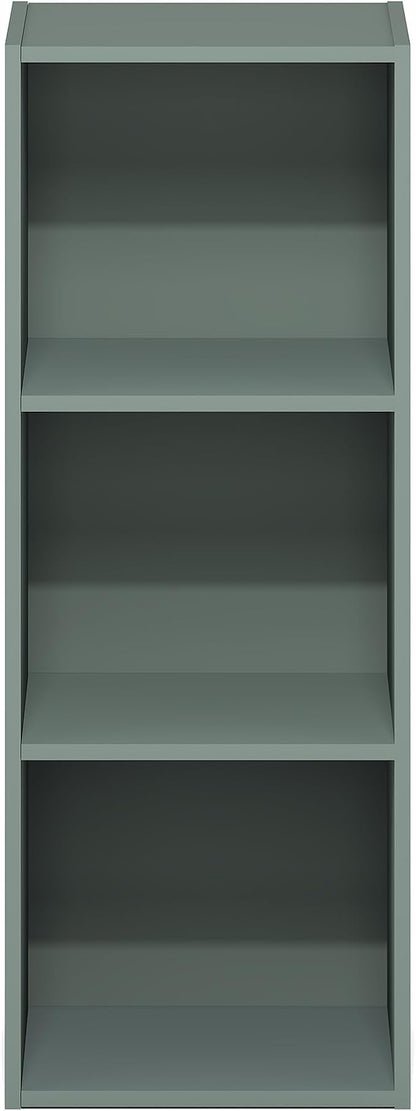 Furinno LUDER Book Shelf, 3-Cube Bookshelf, 9.3" x 12" x 31.5", - Image 6