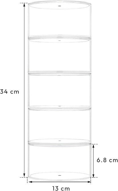 NIUBEE Belt Organizer, Acrylic 5 Layers Belt Case Storage Holder and Display - Image 2