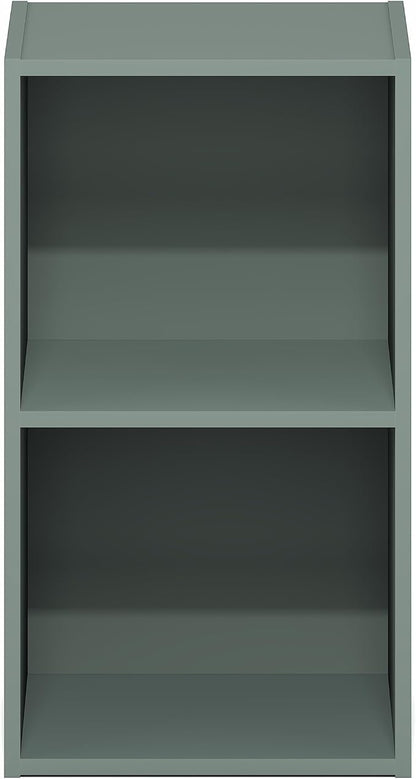 Furinno PASIR Book Shelf, 2-Tier Modern Bookshelf, Open Shelves Bookcase 9 x 12 - Image 6