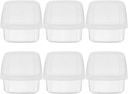 Wakauto 6pcs Small Refrigerator Organizer Bins Food Storage Containers by Wakauto