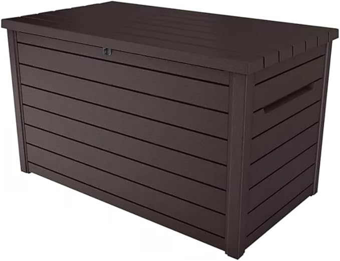 Outdoor Storage Box with Lockable Lid by Unknown