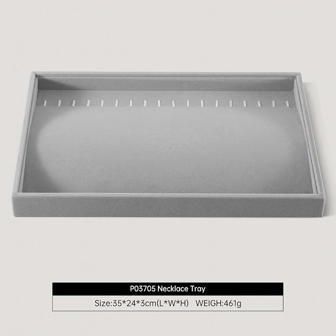 Velvet Jewelry Display Tray For Bracelet Pendant Necklace, Drawer Insert - Image 2