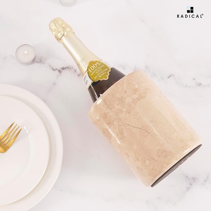 Radicaln Marble Wine Chiller Verona 6.5" Inches Handmade Insulated Cooler - Image 5