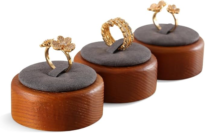 Ring Holder, Jewelry Display for Vendors, Wooden Ring Display, Premium Jewelry - Image 5