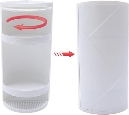 3 Tier Corner Shelf Stand, Cosmetic Skincare Organizer - Image 3