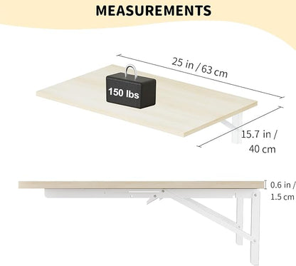 GOYLSER Laundry Room Wall Mounted Folding Table, Kitchen Restaurant Home Bar - Image 3