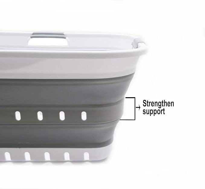 SAMMART 42L Collapsible Plastic Laundry Basket - Image 6