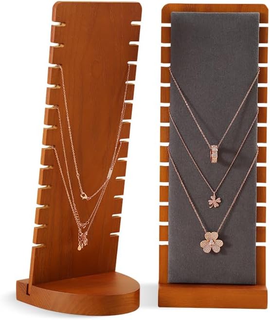Necklace Holder, Jewelry Stand, Wooden Jewelry Organizers and Storage, Premium - Image 7