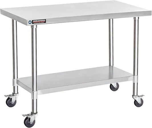 DuraSteel 24x48 NSF Stainless Steel Cart Work Table by DuraSteel