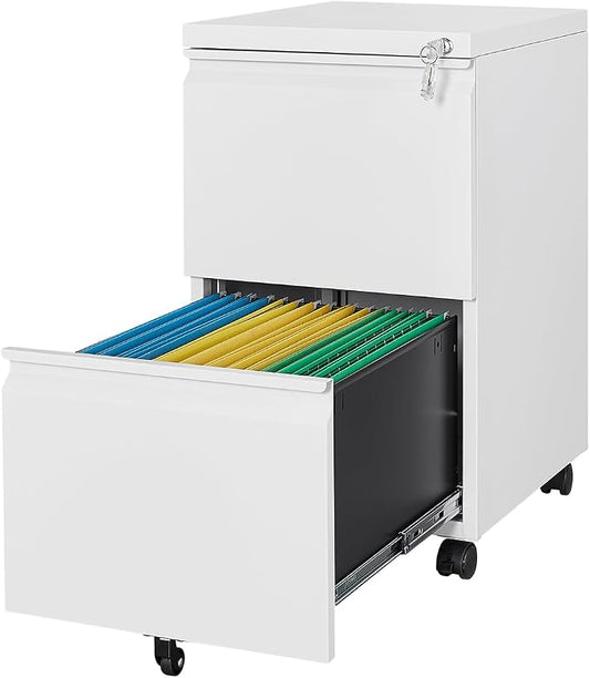 2 Drawers Vertical File Cabinet by Fesbos
