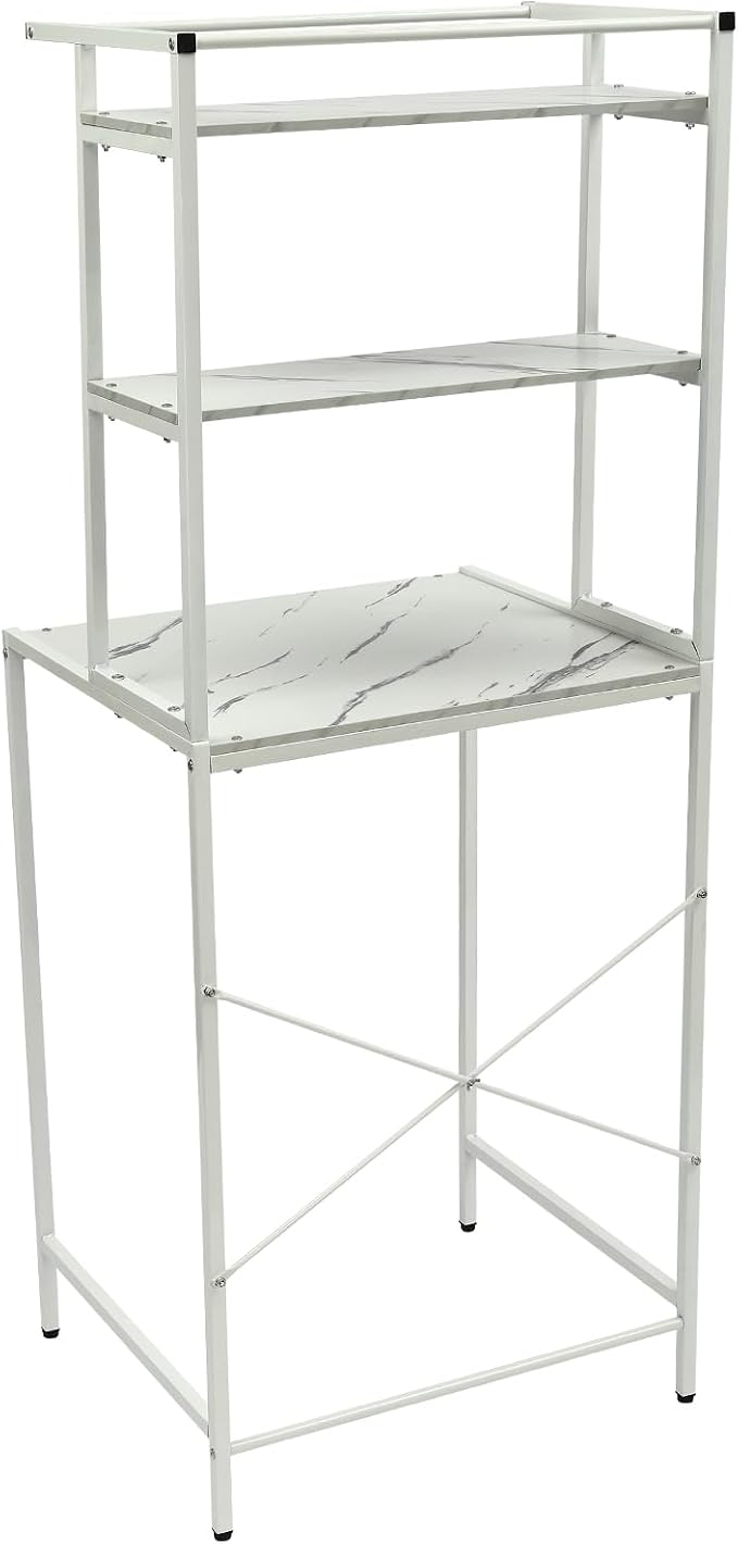 Gdrasuya10 White Over The Washer & Dryer Storage Shelves, 3 Tier Washing - Image 8