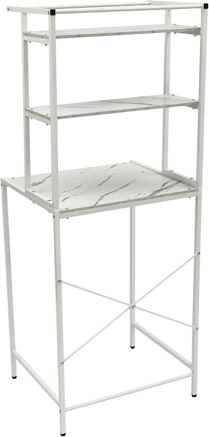 Gdrasuya10 White Over The Washer & Dryer Storage Shelves, 3 Tier Washing - Image 8