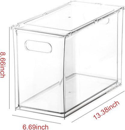 Abiudeng Refrigerator Organizer Bins, Refrigerator Storage Bins Drawers - Image 2