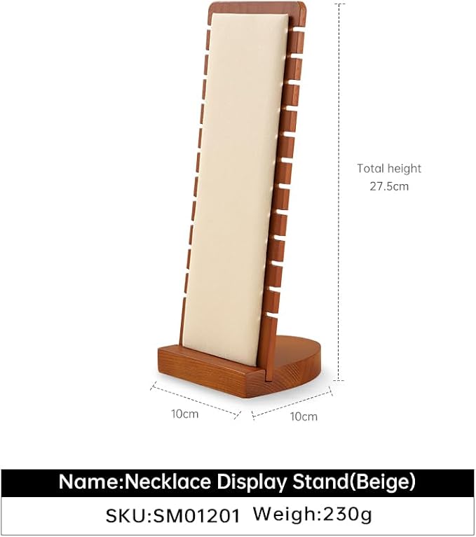 Necklace Holder, Jewelry Stand, Wooden Jewelry Organizers and Storage, Premium - Image 3