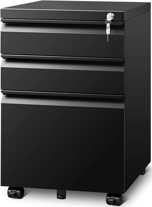 Filing Cabinets for Home Office, Mobile File Cabinet by GUIZEEOPO