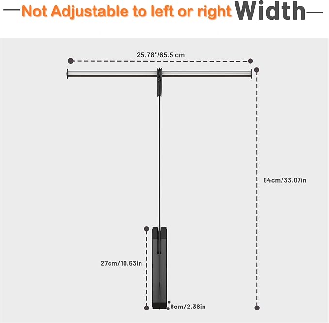 Pull Down Closet Rod, 26 Inch Soft-Close Buffering Clothing Organizer, - Image 5