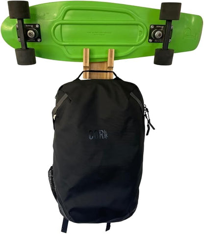 COR Surf Skateboard and Snowboard Wall Mount | Bamboo Skateboard Rack - Image 6