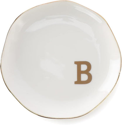 Initials Ring Dish Jewery Tray by VINCOMIC