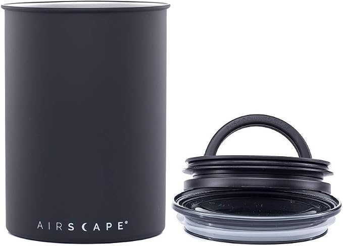 AirScape Planetary Design Stainless Steel Coffee Canister | Food Storage by PlanetaryDesign