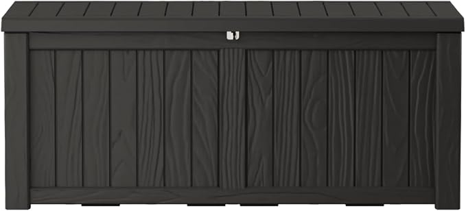 150 Gallon Outdoor Storage Box Waterproof Lockable Resin Deck Box Large by Decksplore%E2%80%94BuiltforOutdoor