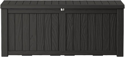 150 Gallon Outdoor Storage Box Waterproof Lockable Resin Deck Box Large by Decksplore%E2%80%94BuiltforOutdoor